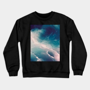 Ocean vibes waves pattern Crewneck Sweatshirt